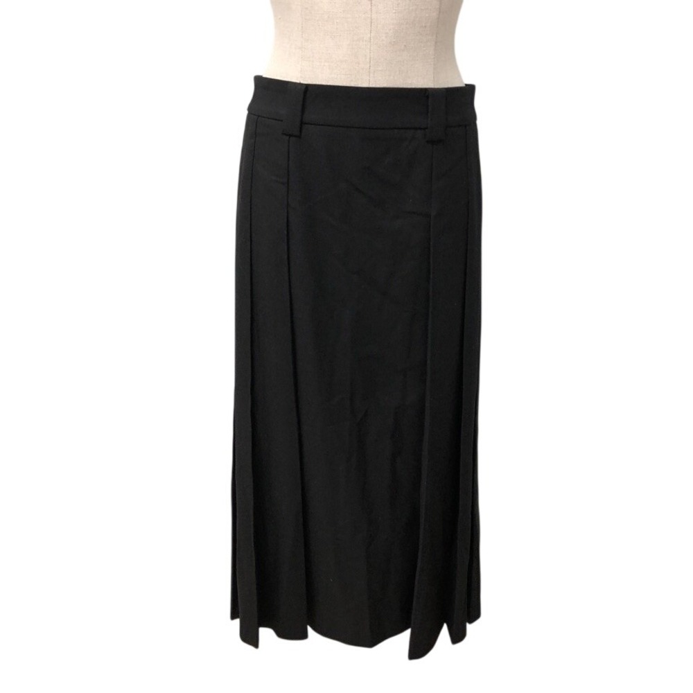 ALIGNE Kinga Skirt Womens 8 UK 36 EU 4 US Black Pleated Maxi Sustainable